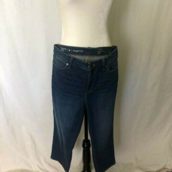 Talbots straight crop jeans size 8 petite - Picture 1 of 5